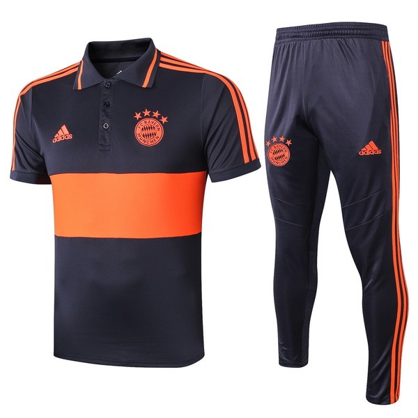 Polo Conjunto Completo Bayern Munich 2019-20 Naranja Azul